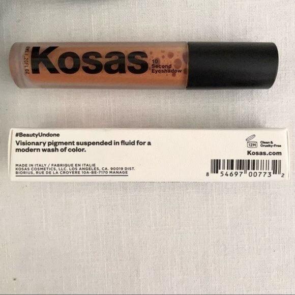 Kosas 10 Second Liquid Eyeshadow Supreme Color Warm Glittery Gold Full Size - Picture 4 of 5